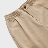 Triple Dream Star Patch Beige Cotton Shorts [For men]