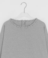 Hiran Button Frill Over Long Sleeve Tee