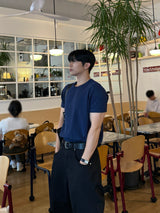 バインダーワッフルクロップマッスルTシャツ