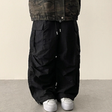 Lead Knee Pin Tuck Hem String Wide Pants