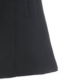 Wool button mini dress 001