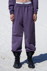 FEATHER JOGGER PANTS PURPLE
