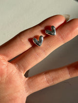[925silver] Twinkle heart earring