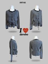 Liz Napping Stripe Strap Tee
