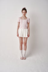 Lace Puff T-shirt (White)