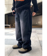 KP Denim Side-Tuck Snap PT