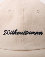 Lettering ball cap_natural