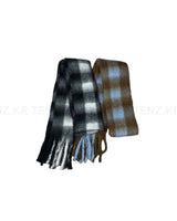 WGチェックブラッシュマフラー (2C)