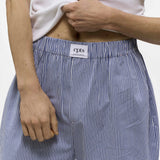 UNISEX ストライプラベルボクサーパンツ_ネイビー