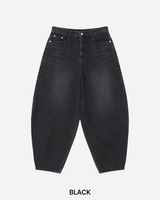 Based Curved Denim Pants
