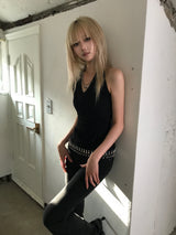 WRAP HALTERNECK SLEEVELESS