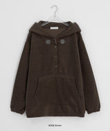 Mulf Toggle Brushed Hoodie
