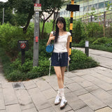 Raffen Banding Ribbon Pocket Short Pants