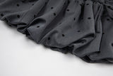 Mellow Dot Ribbon Volume Skirt