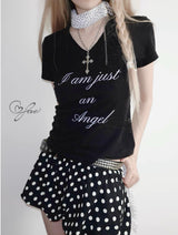 V-Neck Short Sleeve T-Shirt (2 Colors）
