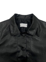 Leather Collar Jacket