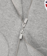 W UNION JACK KNIT ZIP UP HOODIE GREY(CV2FFFK681A)