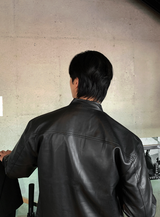  Wayne Biker China Leather Jacket