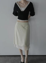 Louis Layered Midi Skirt