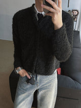 ASCLO Hairy Crop Cardigan (3color)