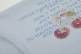 Rosy Cherry Lettering Tee