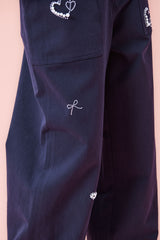 Shimmer Balloon Pants [Navy]