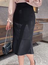 Arnel Unbalanced Slit Mermaid Skirt