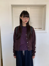 クタンヌVネッククロップニットカーディガン
