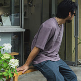 スターリーピグメントハーフTシャツ / Ash purple