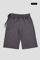 Folding waist bermuda pants