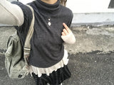 ロージーショートスリーブタートルネックTシャツ