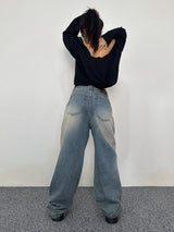 [UNISEX] ベーシックなオーバーサイズルーズビッグフードジップアップ - 2 COLOR