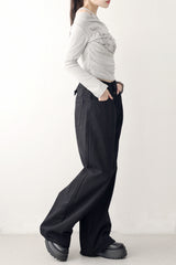 Sienna back buckle wide pants