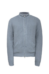 Waffle Knit Drawstring Cardigan