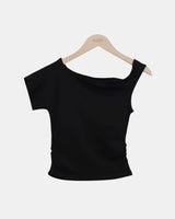 Moben One-Shoulder Short-Sleeve T-Shirt