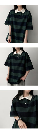 オークルカラーラグビープライスカラーショートスリーブTシャツ