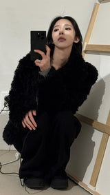Feather Fluffy Fur Jacket
