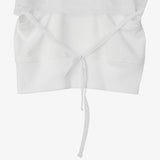 LAYERED HOODIE VEST_MESH WHITE