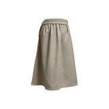 (3color) Pocket Wrap Belt Flare Midi Skirt