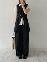 Raschel Nylon Wrap Wide Pants