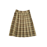 Check Pleated Skirt (black)