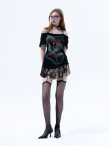 Emoha バタフライスリーブ半袖Tシャツ