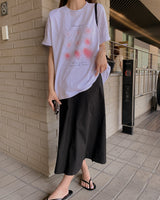 Liro プリント半袖Tシャツ