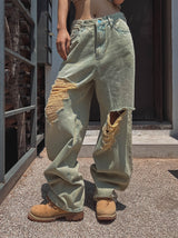 Dura Yellow Demi Denim Pants