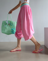 Jelly transparent flip flops