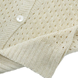 mesh knit cardigan