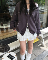 White frill cancan shorts