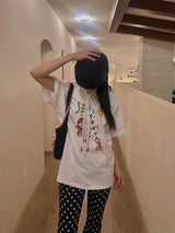 WALK GIRL PRINT T-SHIRT (2COL)