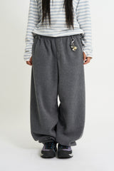 Cozy belted fleece jogger pants