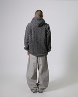 カーブドストライプパンツ (Unisex)